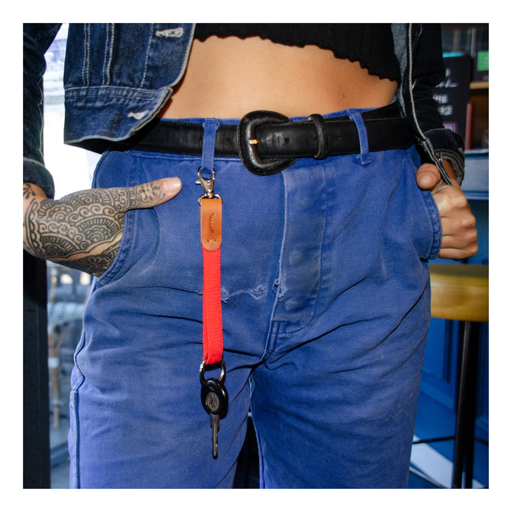 CYPRESS GREEN SHORT KEY RING