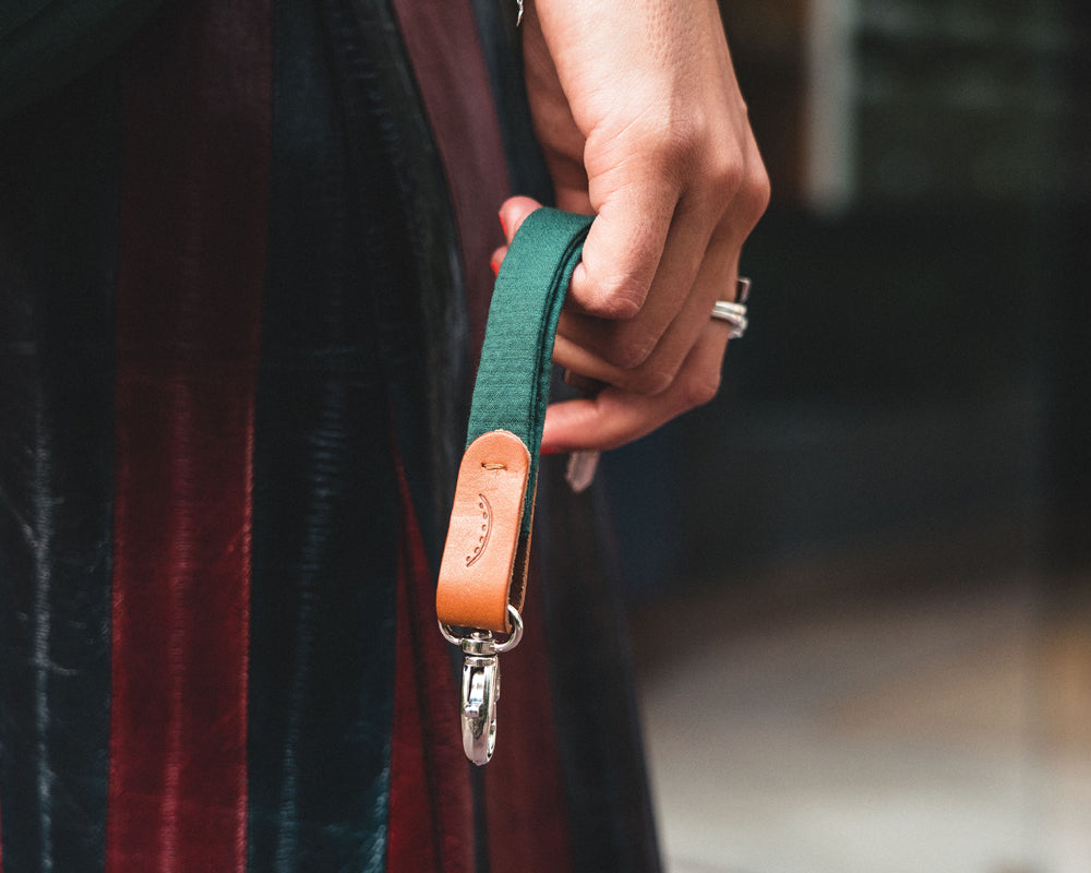CYPRESS GREEN SHORT KEY RING
