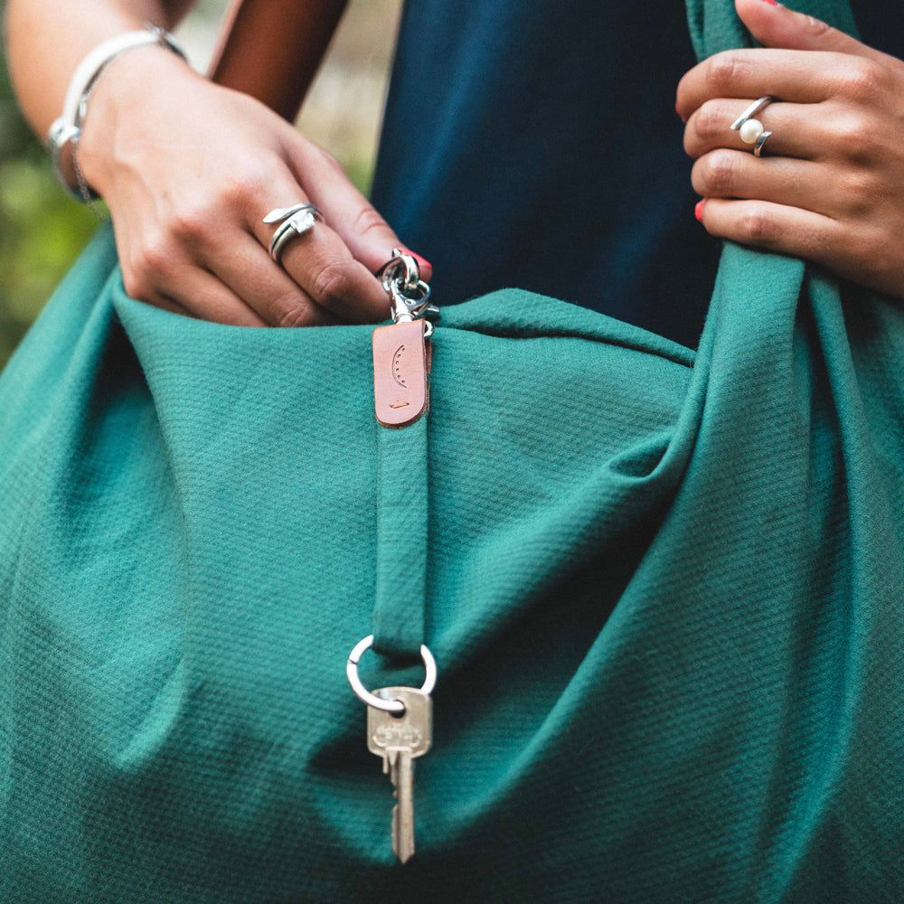 CYPRESS GREEN SHORT KEY RING