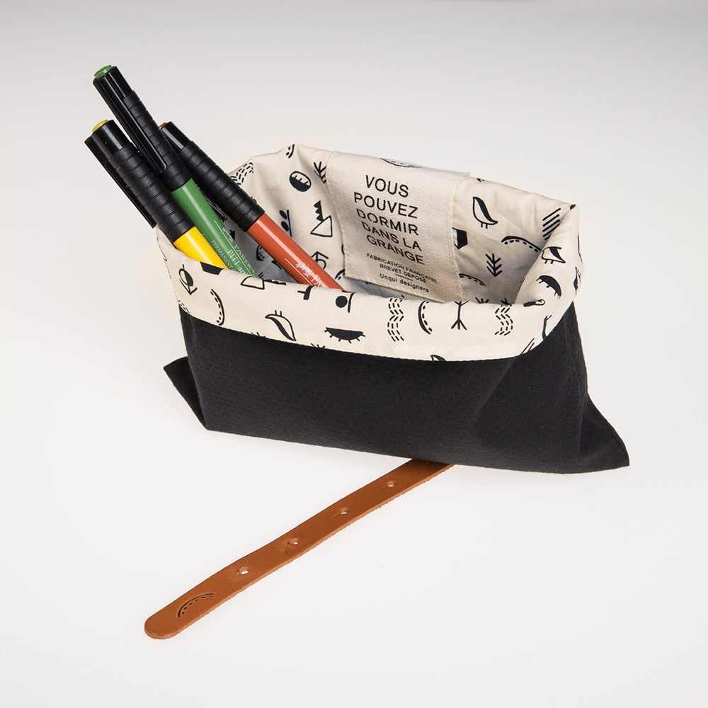 CHARCOAL BLACK PENCIL CASE