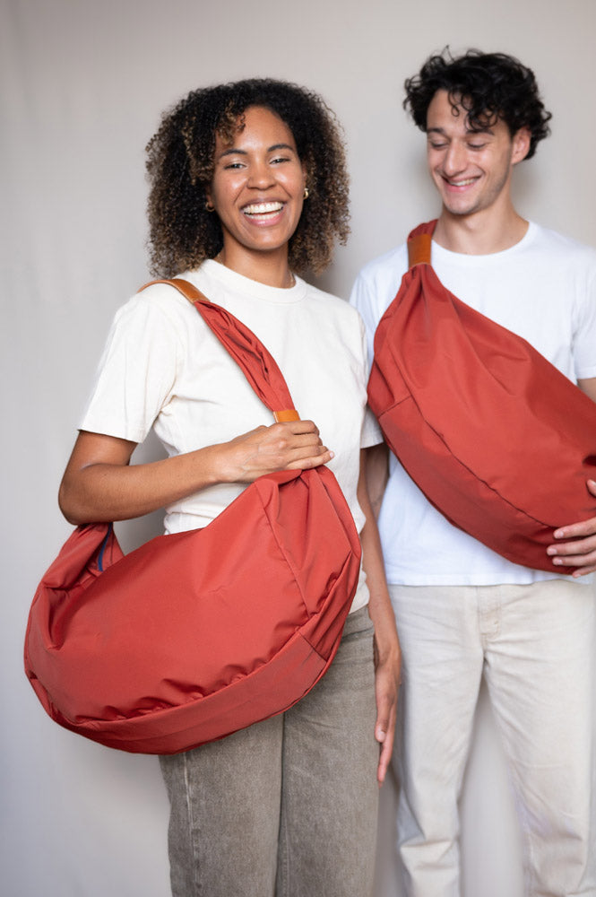 PLUME BRICK-COLORED WEEKENDER