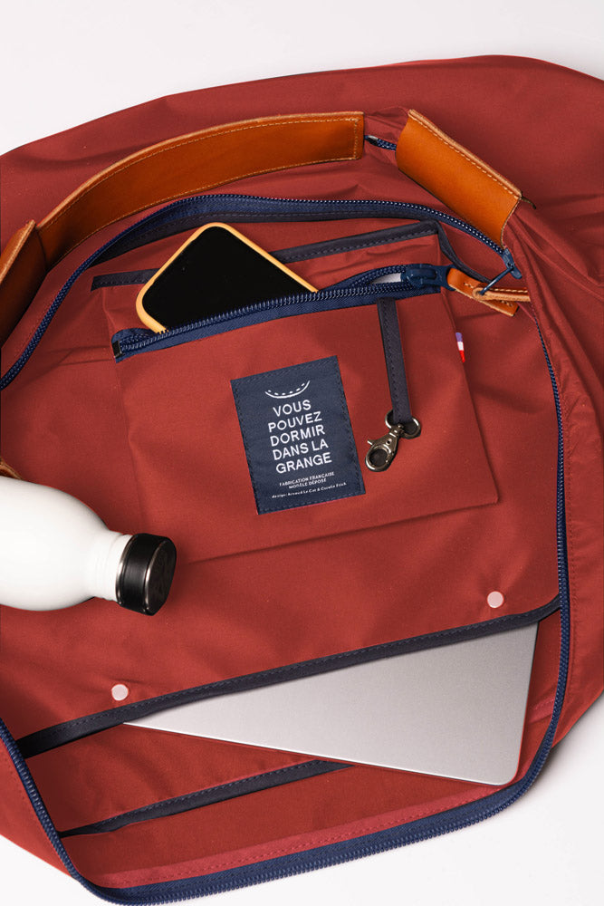PLUME BRICK-COLORED WEEKENDER
