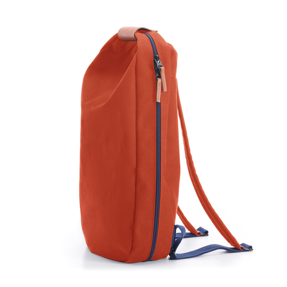 SAC À DOS ORANGE BRÛLÉ