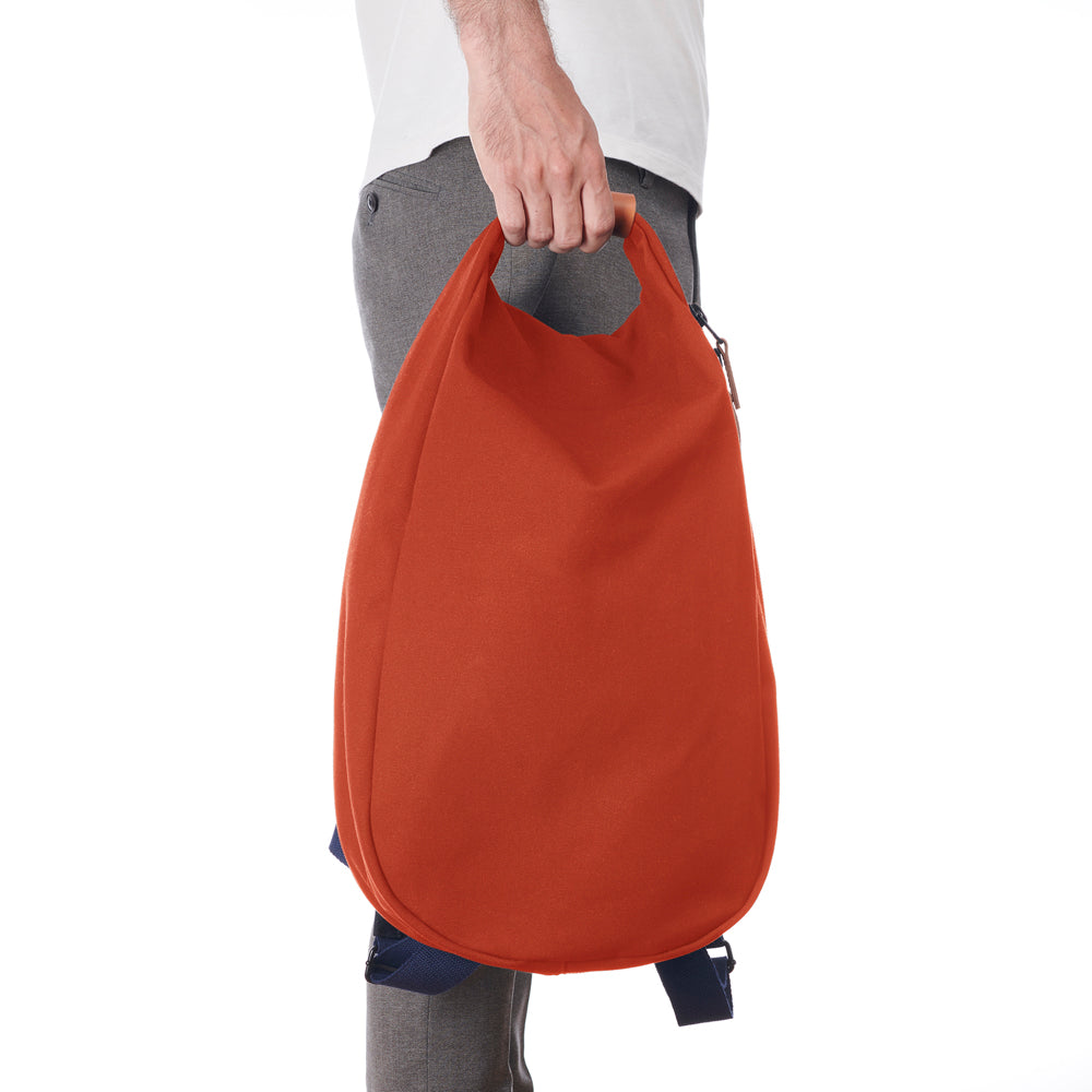 SAC À DOS ORANGE BRÛLÉ